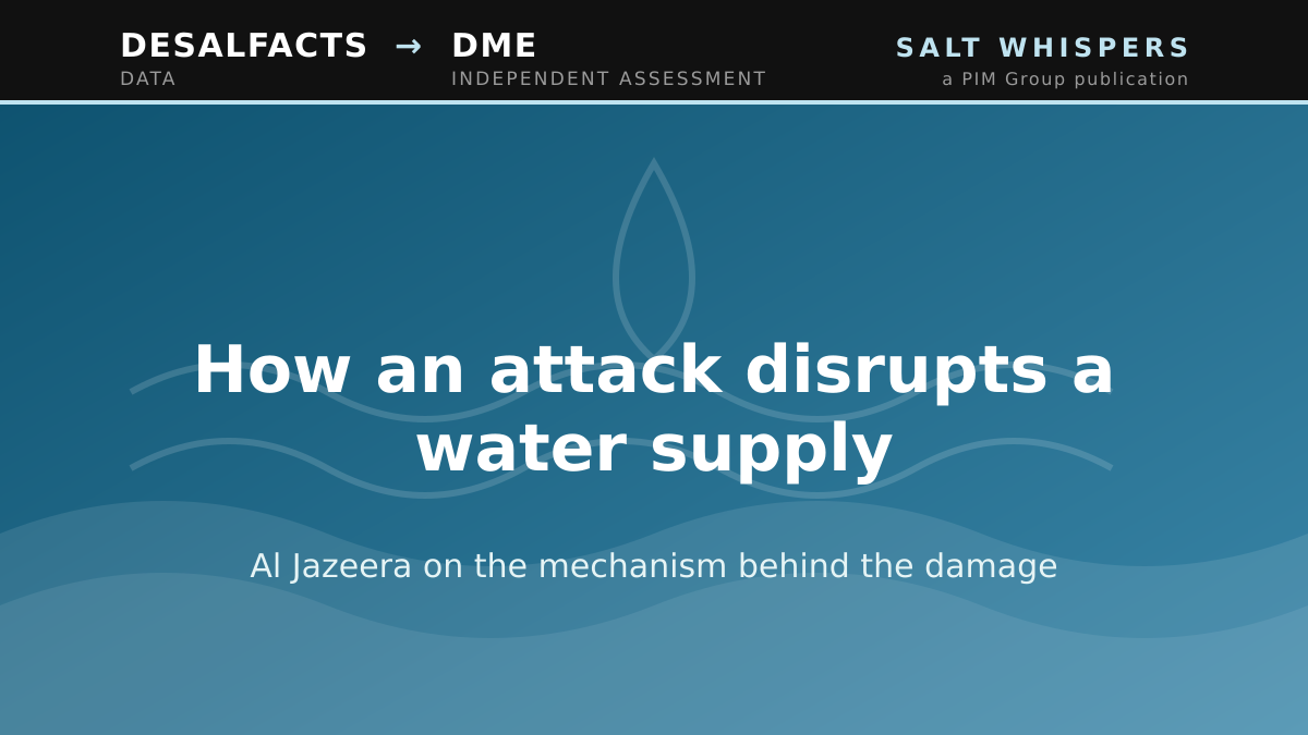 How an attack disrupts a water supply