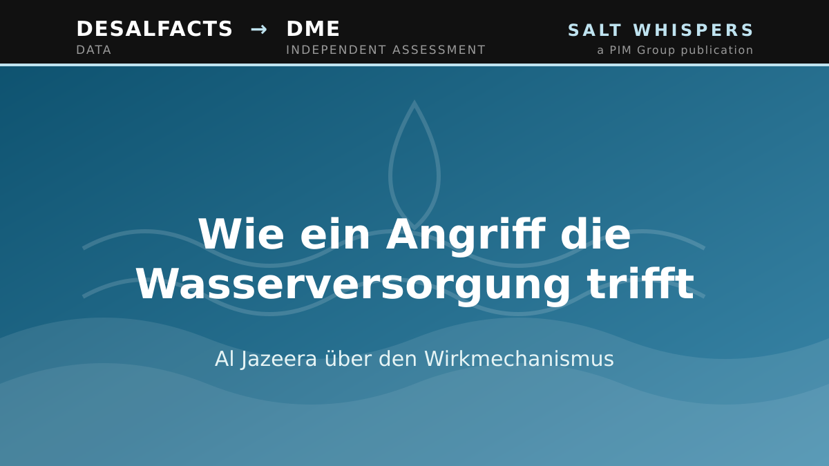 Wie ein Angriff die Wasserversorgung trifft
