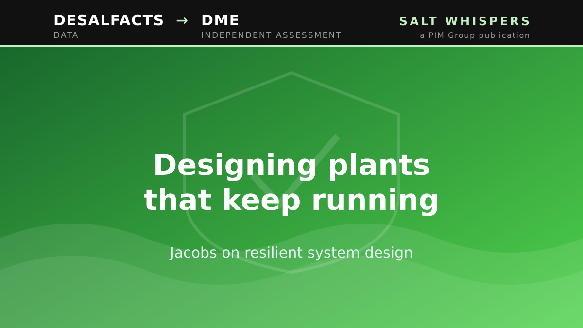 Designing plants that keep running