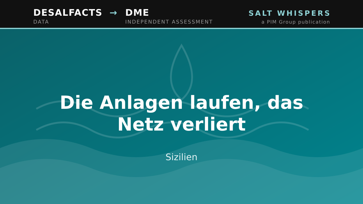 Sizilien: Die Anlagen laufen, das Netz verliert