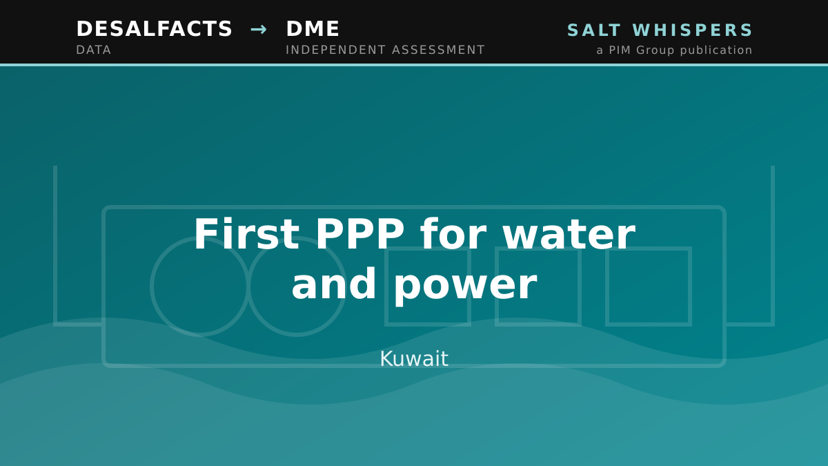 First PPP for water and power, Kuwait
