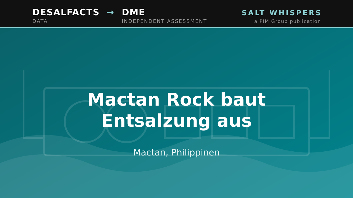 Mactan Rock baut Entsalzung aus, Mactan, Philippinen
