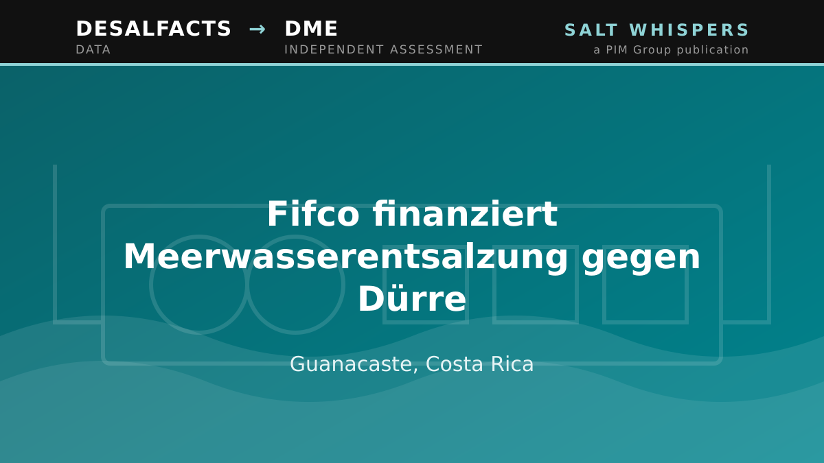 Fifco finanziert Meerwasserentsalzung gegen Dürre, Guanacaste, Costa Rica