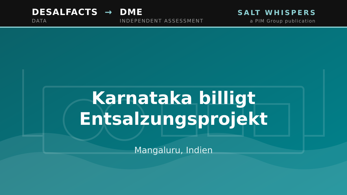 Karnataka billigt Entsalzungsprojekt, Mangaluru, Indien