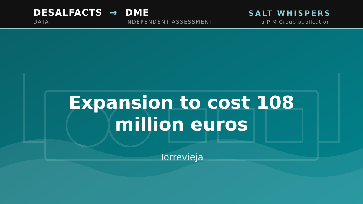 Expansion to cost 108 million euros, Torrevieja