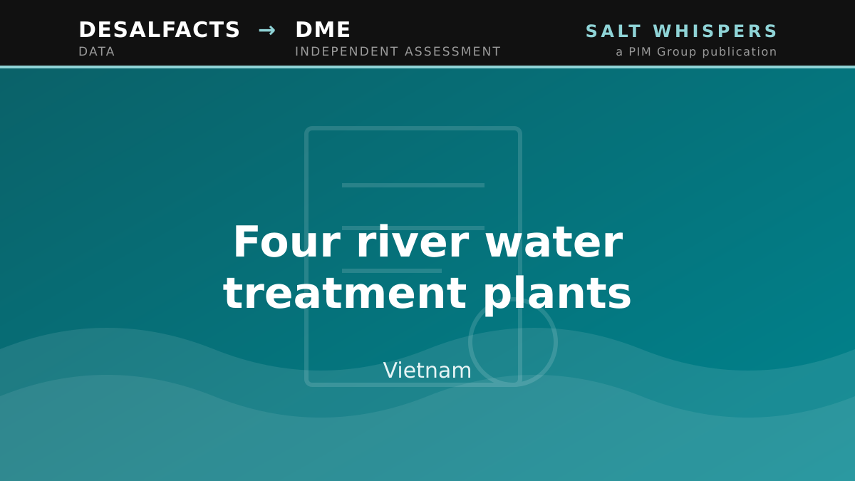Four river water treatment plants, Vietnam
